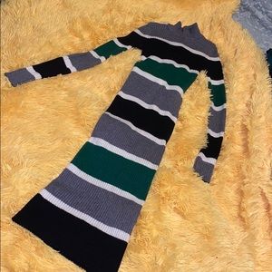 Tight fitted turtle neck dress